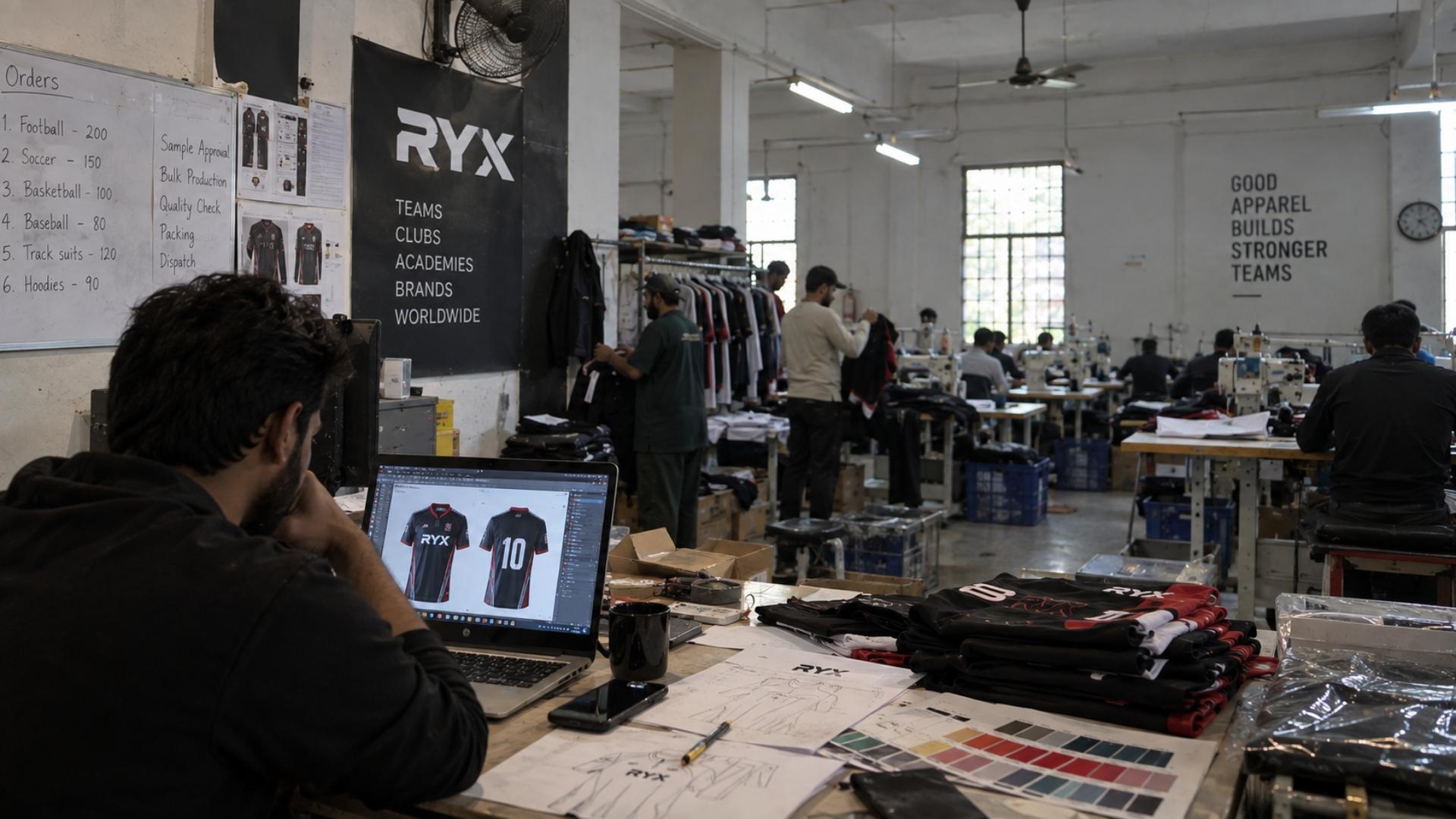 Custom Teamwear Manufacturing Process: From Design to Delivery