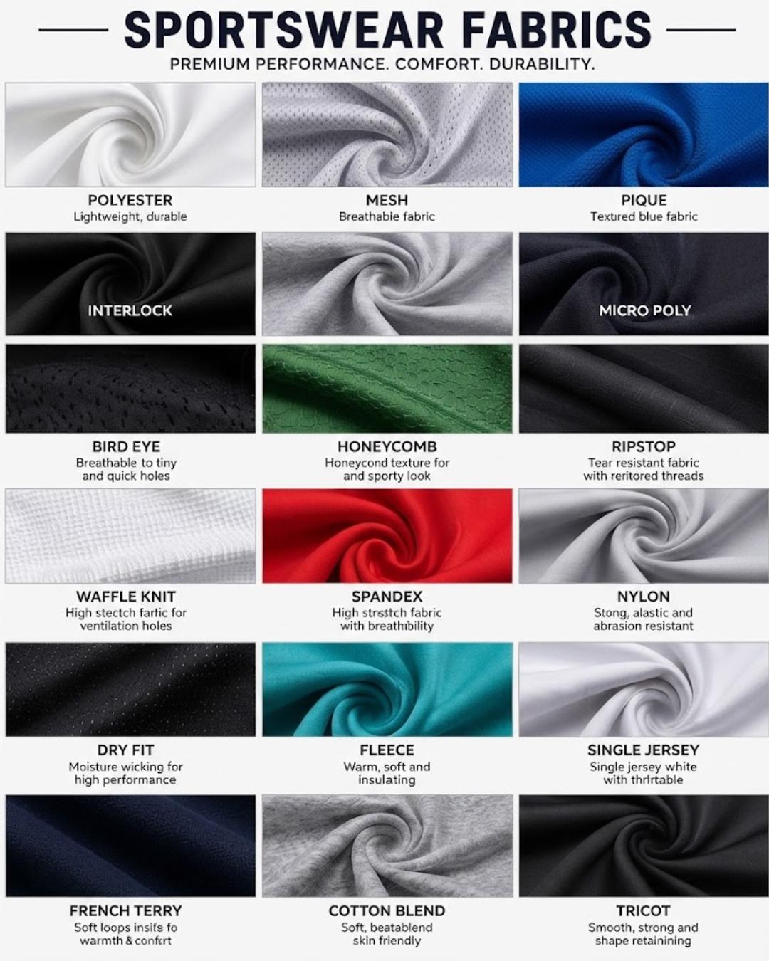What Are the Different Types of Sportswear Fabrics?